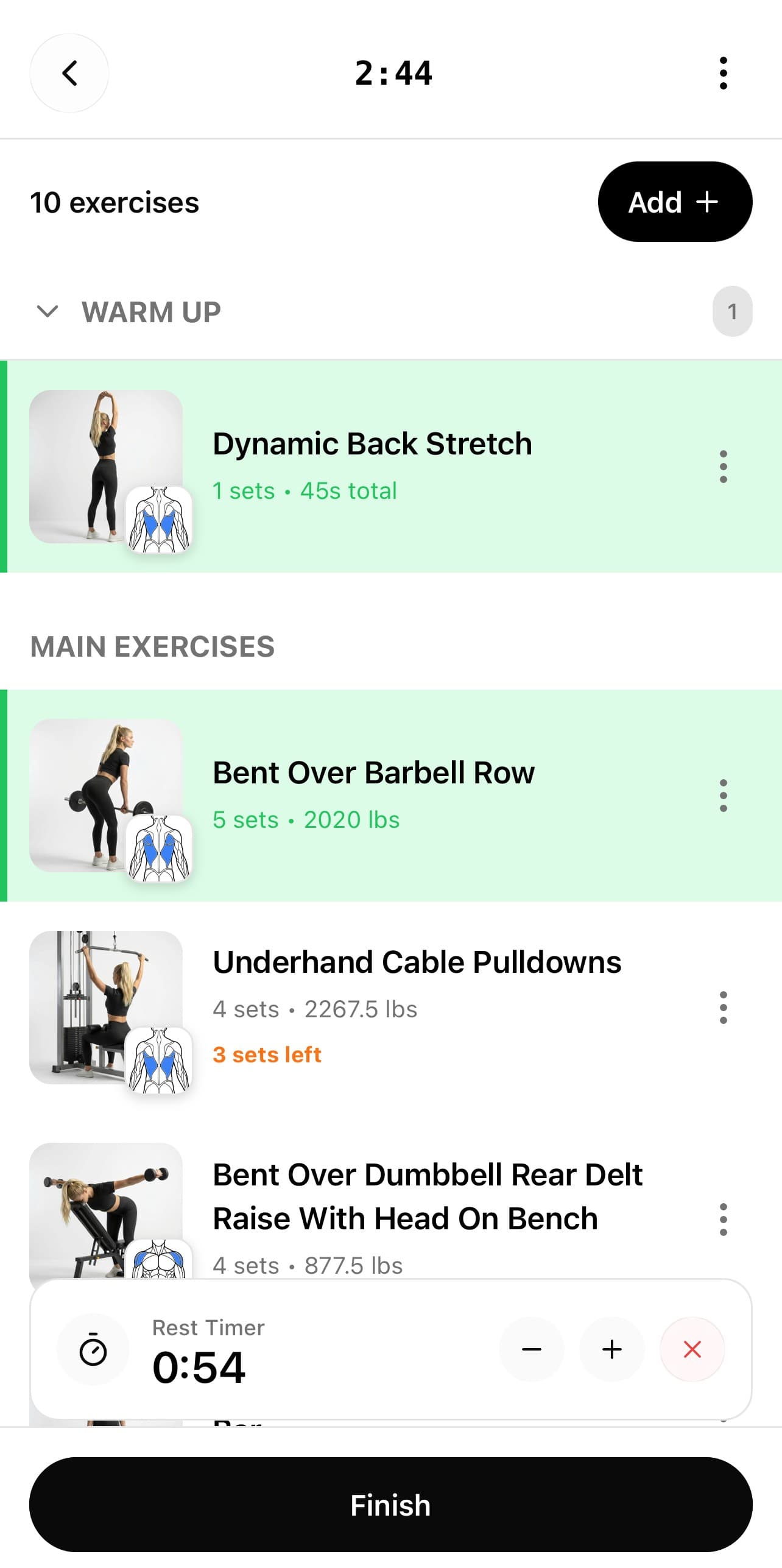 AI Workouts screenshot